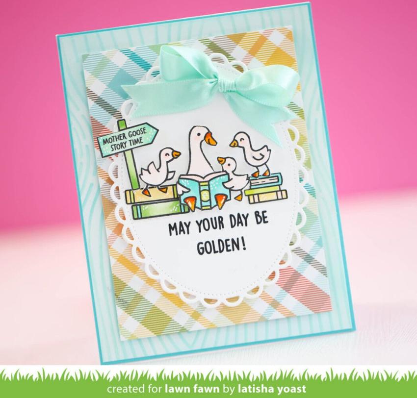 Lawn Fawn - Schablone "Woodgrain" Stencil