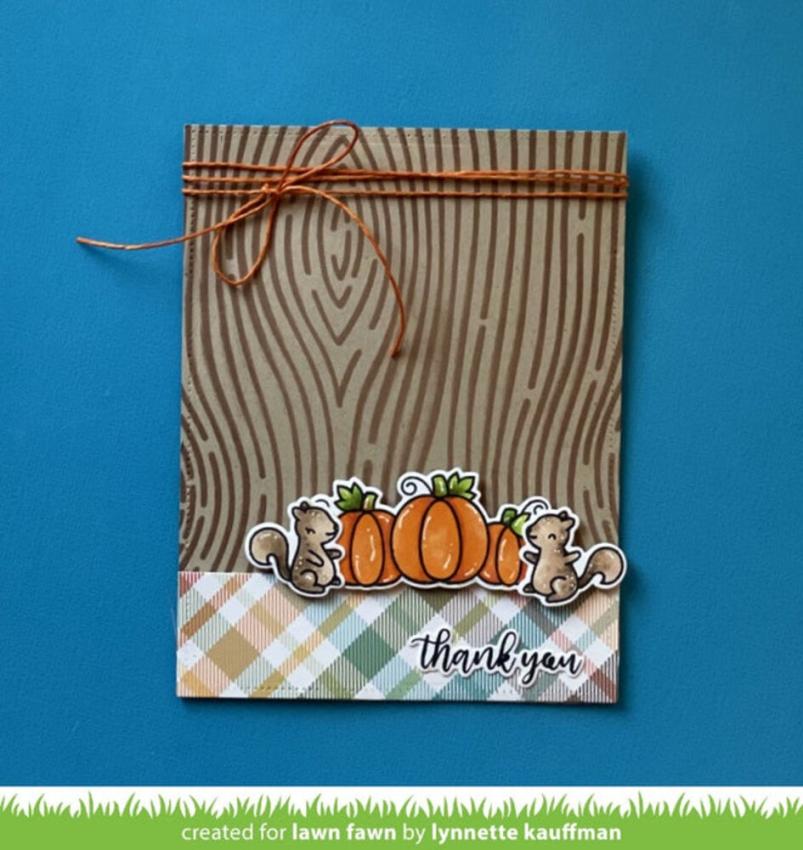 Lawn Fawn - Schablone "Woodgrain" Stencil