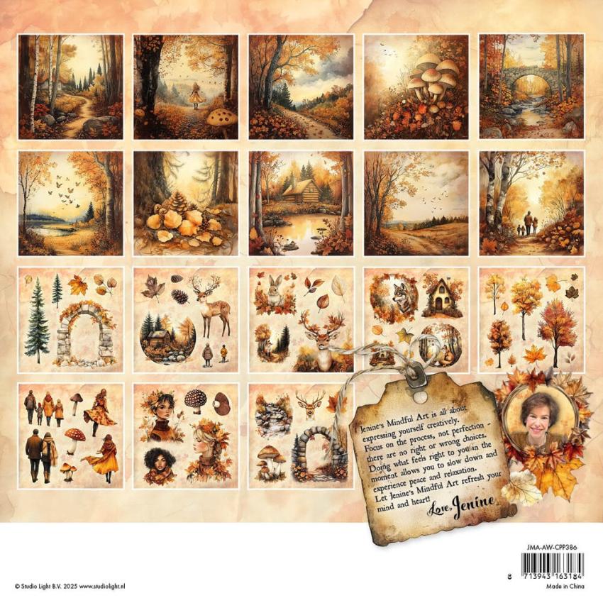 Studio Light - Designpapier "Autumn In The Woods" Paper Pack 8x8 Inch - 36 Bogen