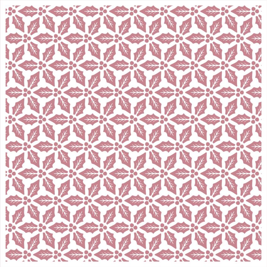Vaessen Creative - Schablone 15x15cm "Stechpalme" Stencil
