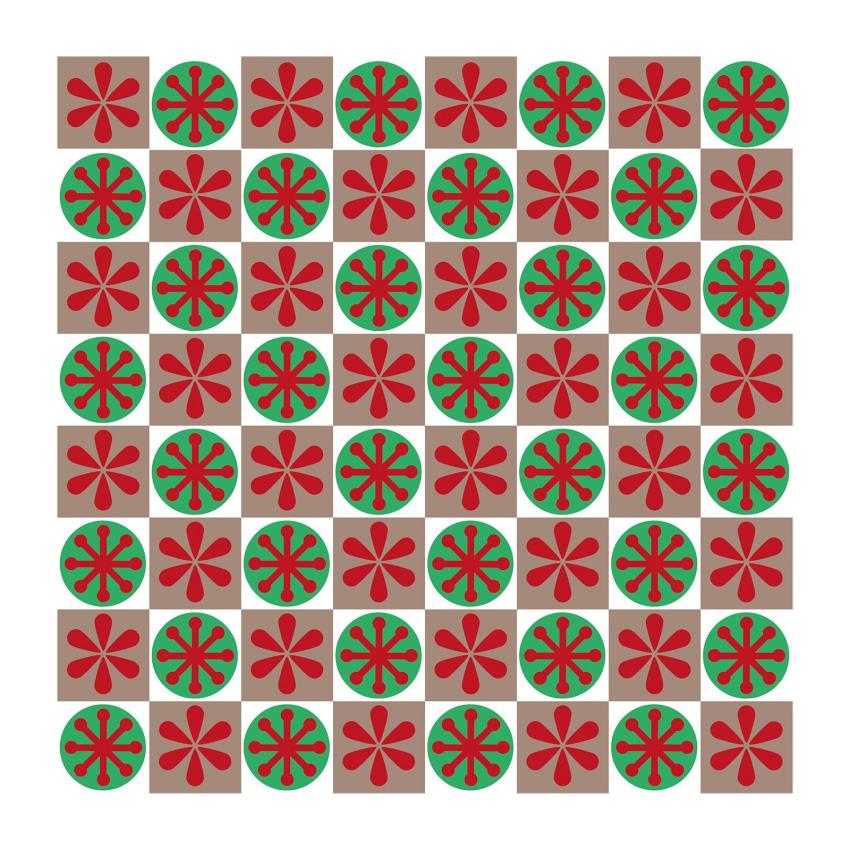 Vaessen Creative - Schablone 15x15cm "Karomuster" Stencil