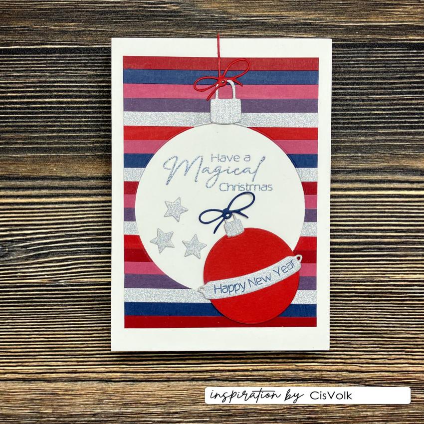 Vaessen Creative - Stanzschablone "Zahlen & Weihnachtsgrüße" Dies