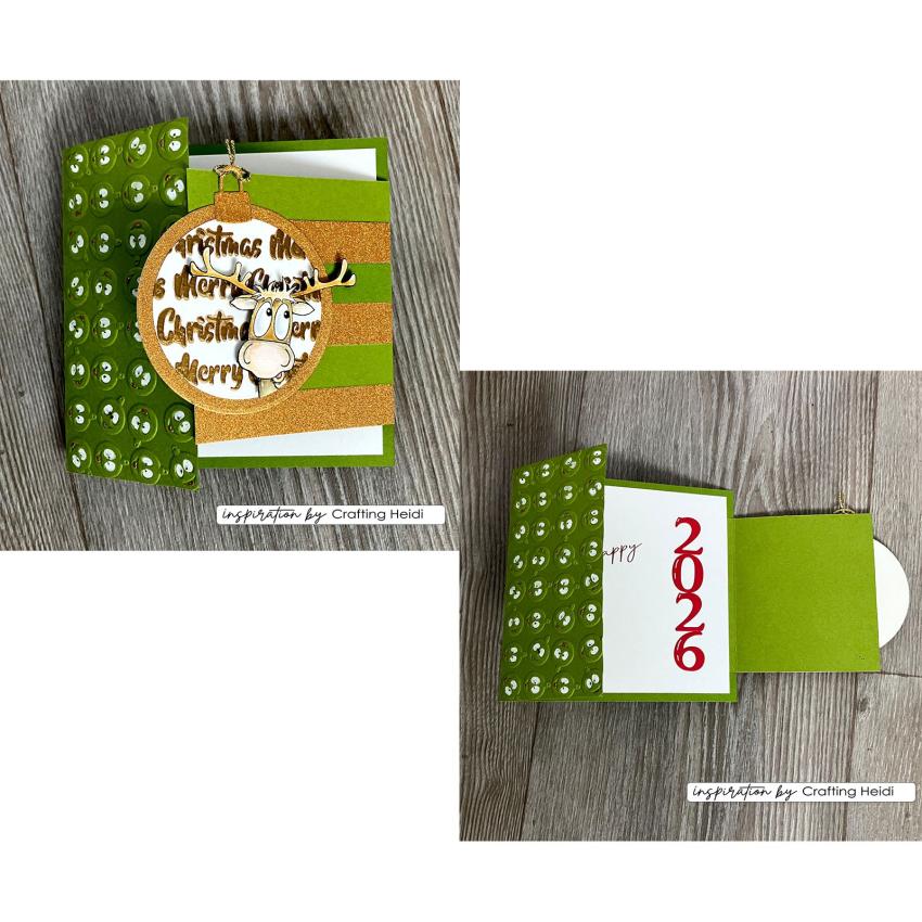 Vaessen Creative - Stanzschablone "Zahlen & Weihnachtsgrüße" Dies