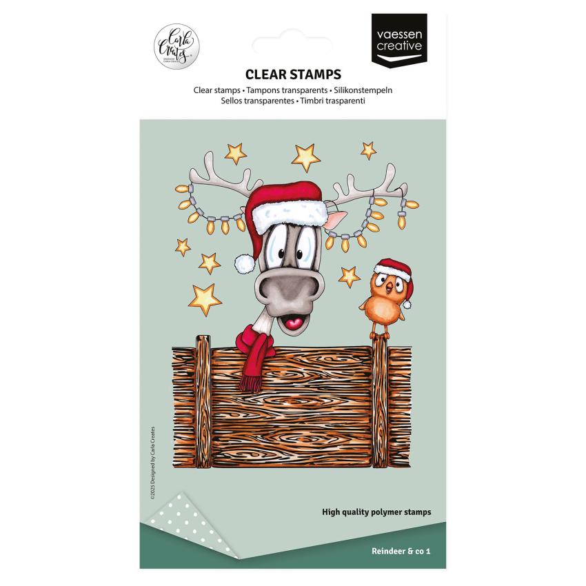 Vaessen Creative - Stempelset "Rentier" Clear Stamps Design by Carla Creates
