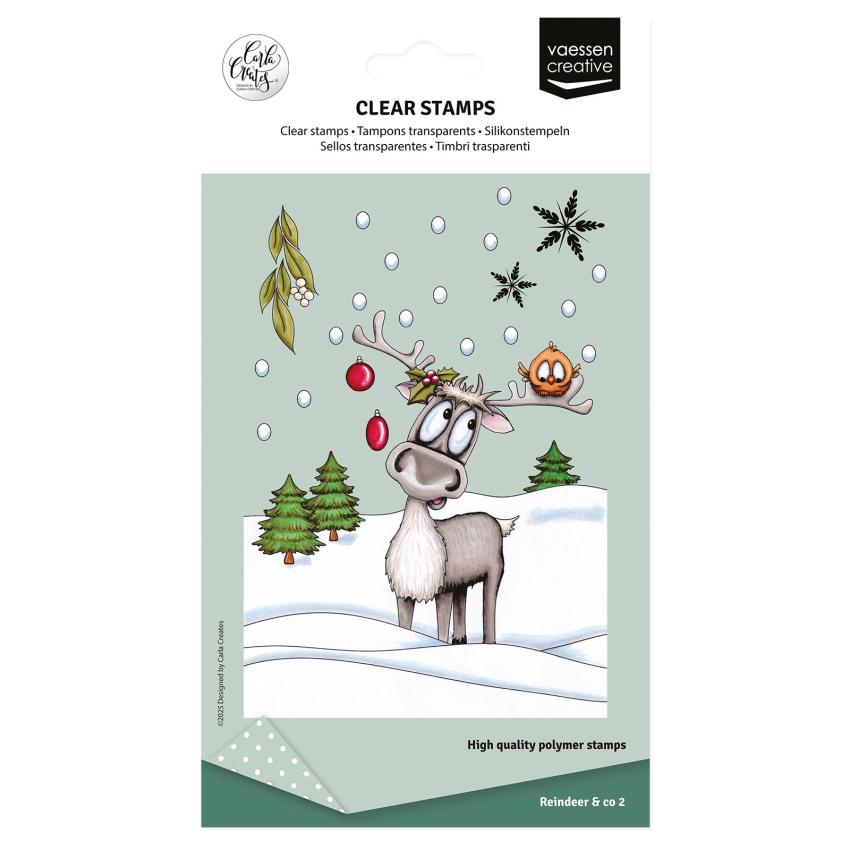 Vaessen Creative - Stempelset "Rentier & Co" Clear Stamps Design by Carla Creates