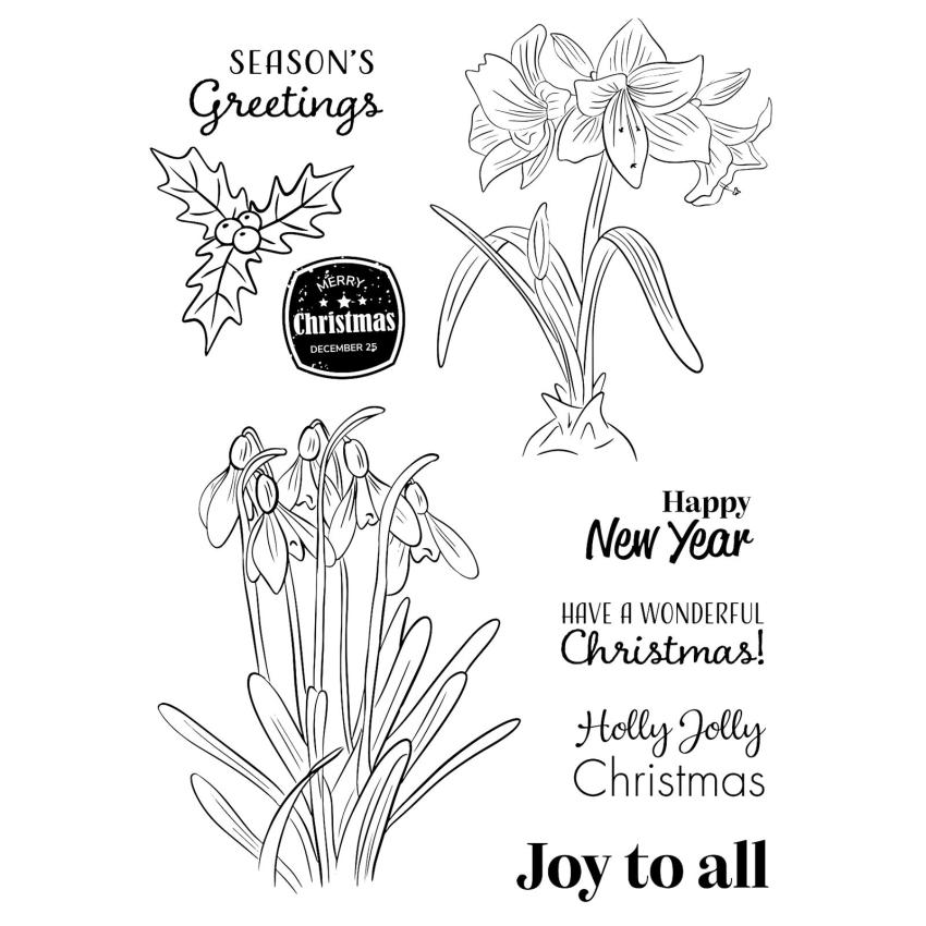 Vaessen Creative - Stempelset "Joy To All" Clear Stamps