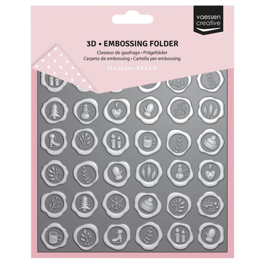 Vaessen Creative - Prägefolder "Wachssiegel" Embossingfolder