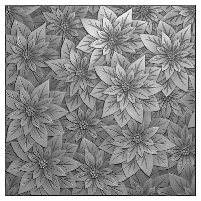 Vaessen Creative - Prägefolder "Weihnachtsrose" Embossingfolder