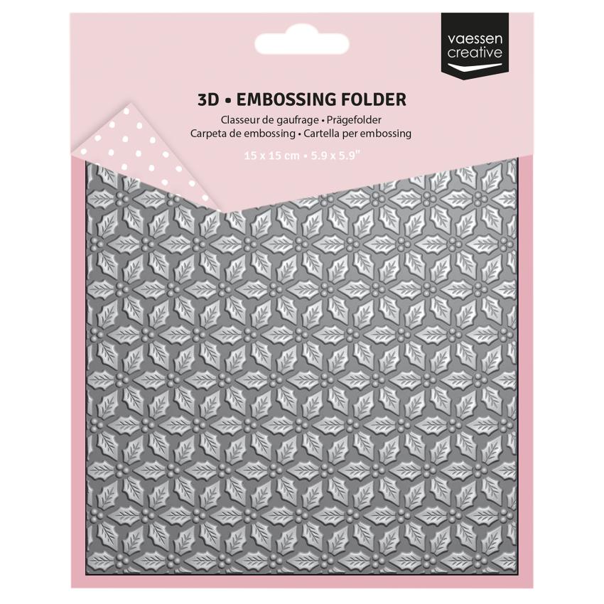 Vaessen Creative - Prägefolder "Stechpalmenblätter" Embossingfolder
