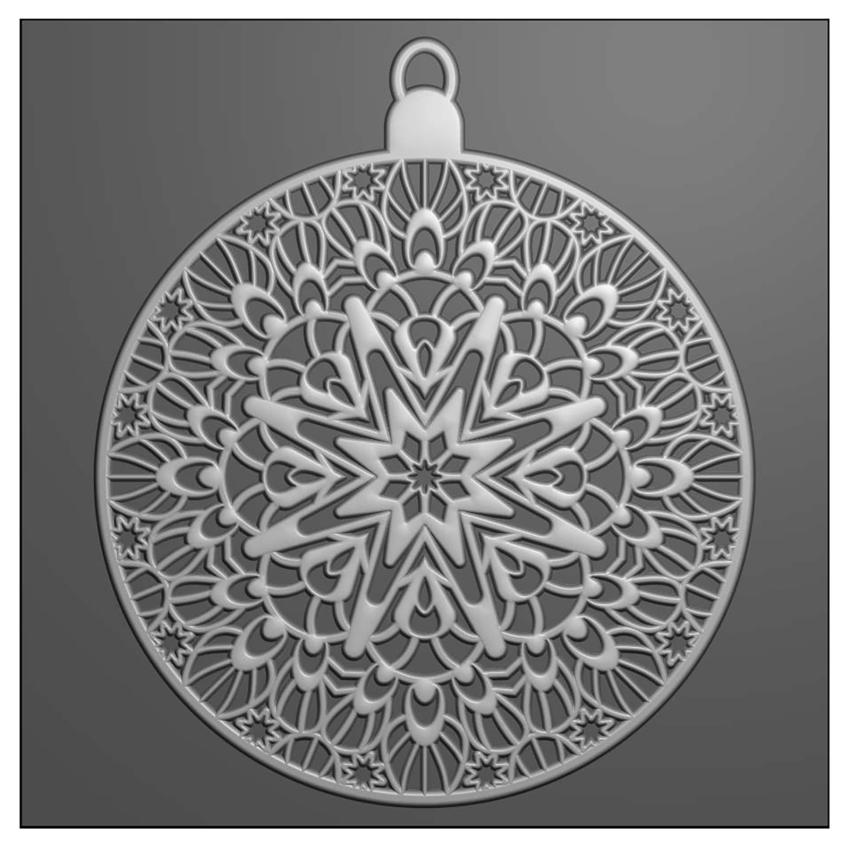 Vaessen Creative - Prägefolder "Weihnachtskugel" Embossingfolder