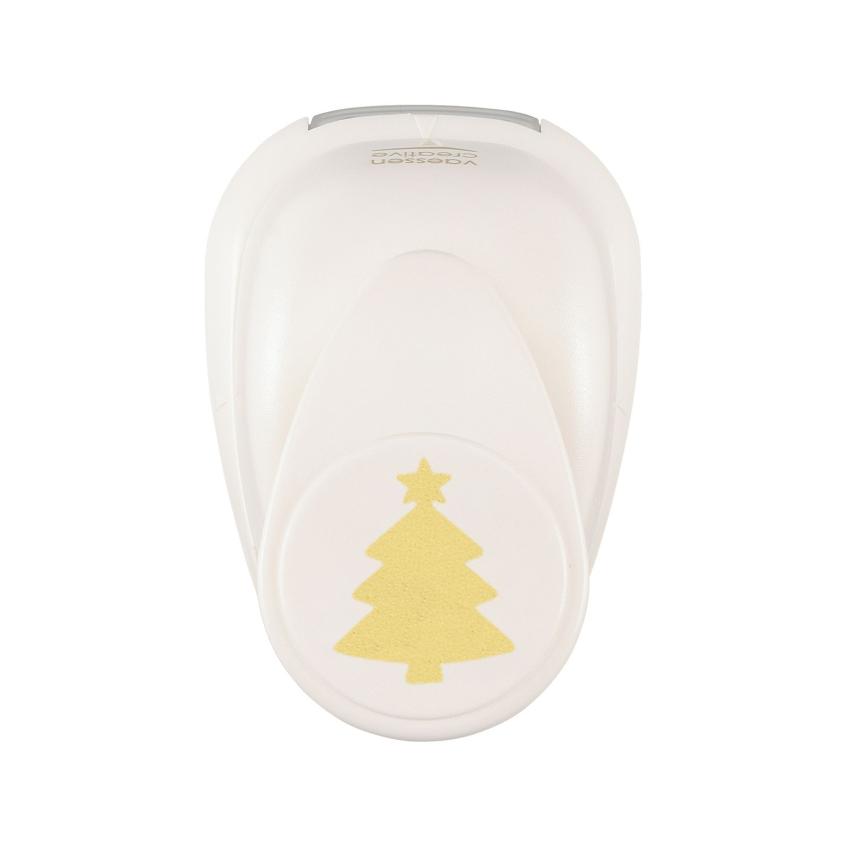Vaessen Creative - Motivstanzer "Weihnachtsbaum mit Stern Medium 23x19mm"