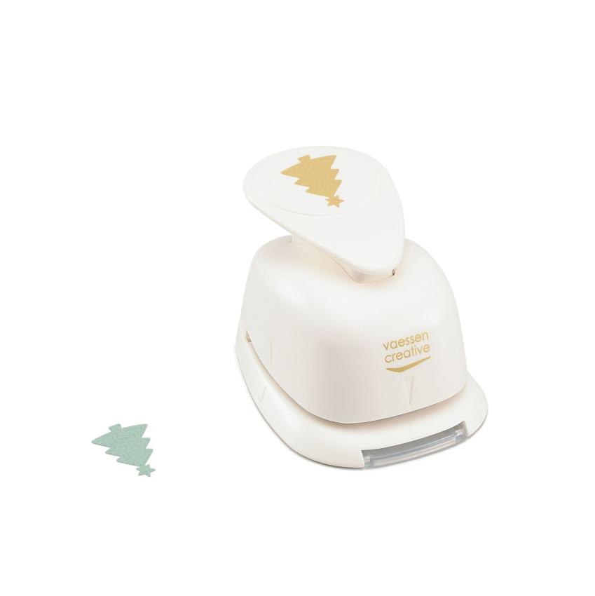 Vaessen Creative - Motivstanzer "Weihnachtsbaum mit Stern Medium 23x19mm"