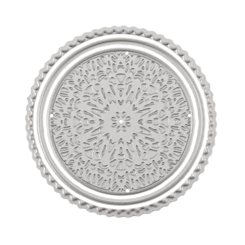 Vaessen Creative - Stempel & Stanzschablone "Papiersiegel Rund" Clear Stamps & Dies