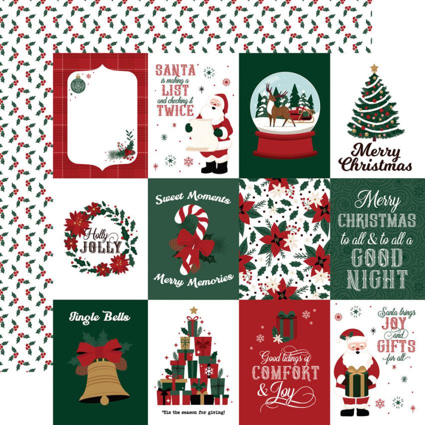 Echo Park - Designpapier "Santa Claus" Collection Kit 12x12 Inch - 12 Bogen