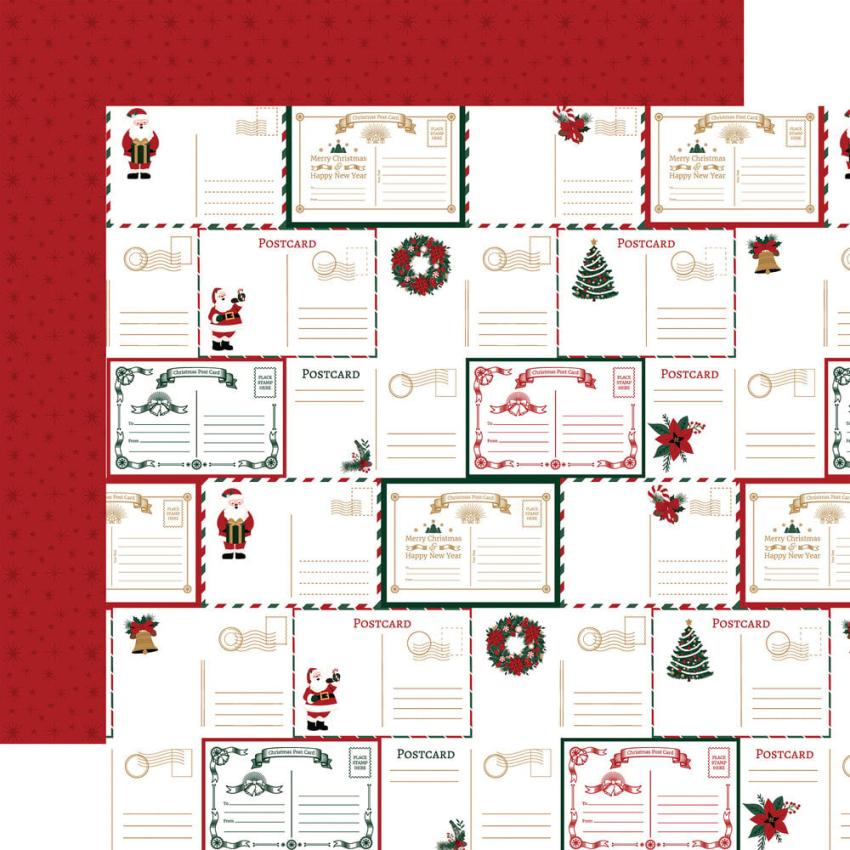 Echo Park - Designpapier "Santa Claus" Collection Kit 12x12 Inch - 12 Bogen