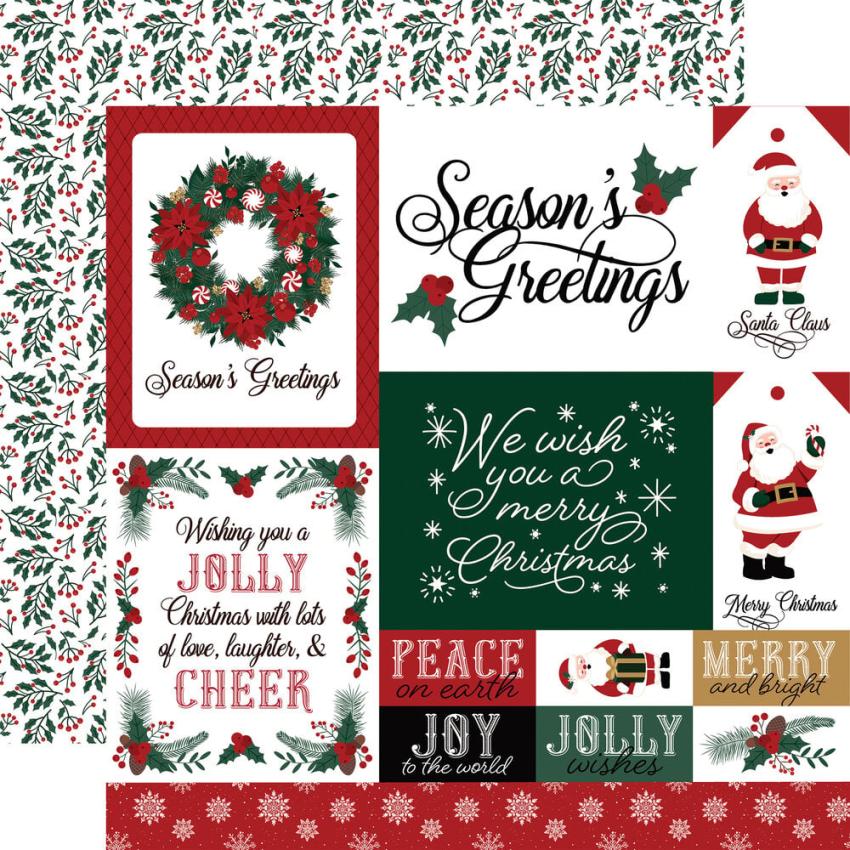 Echo Park - Designpapier "Santa Claus" Collection Kit 12x12 Inch - 12 Bogen