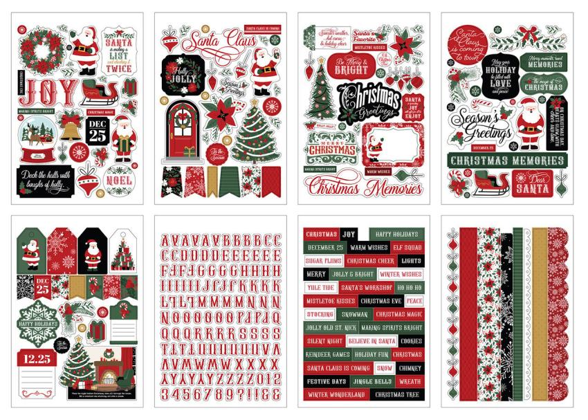 Echo Park - Aufkleber "Santa Claus" Sticker 