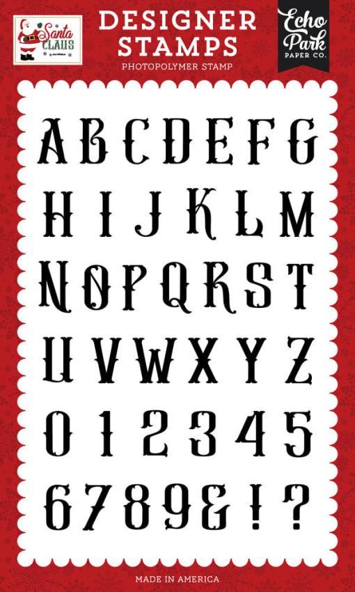 Echo Park - Stempelset "Antique Alphabet" Clear Stamps
