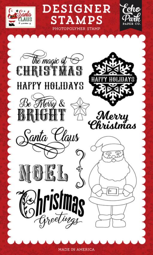 Echo Park - Stempelset "Be Merry And Bright" Clear Stamps