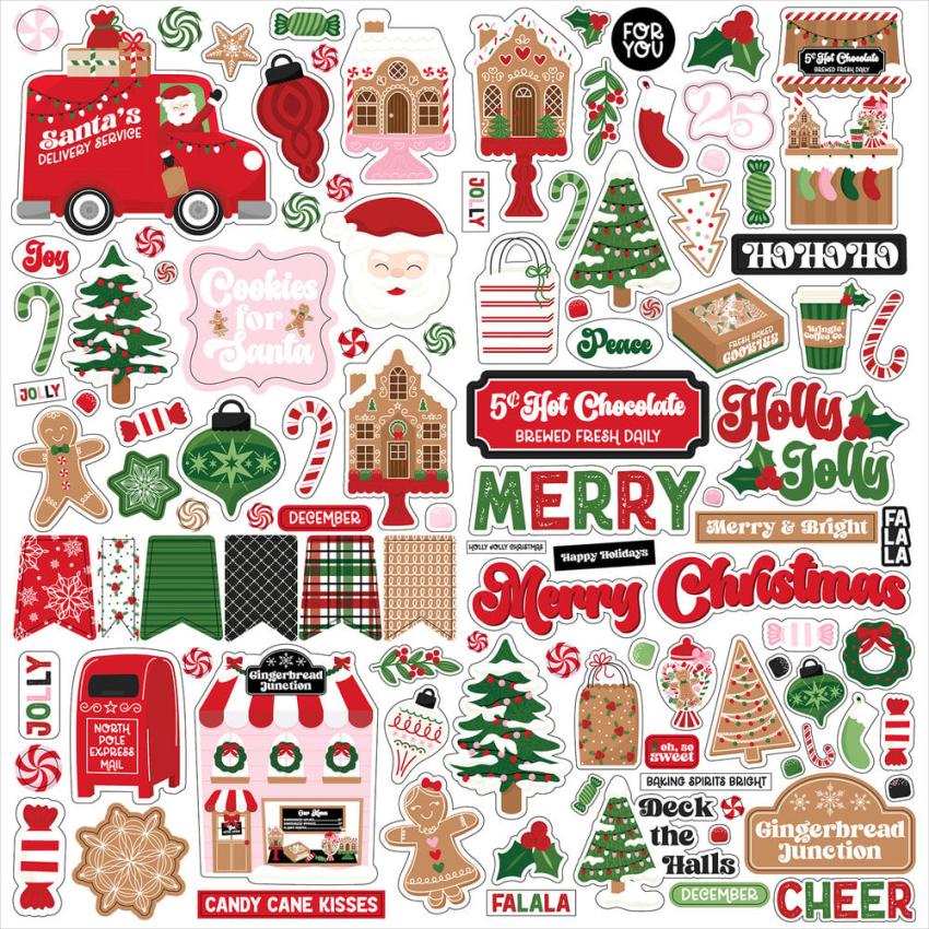 Echo Park - Designpapier "Santa's Christmas Delivery" Collection Kit 12x12 Inch - 12 Bogen
