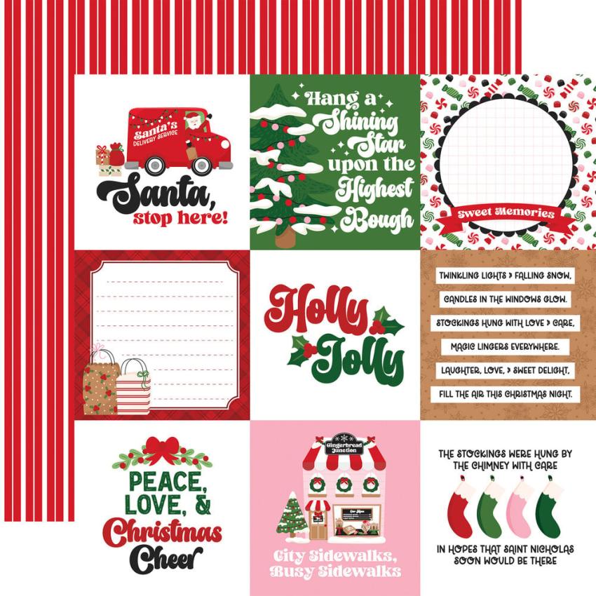 Echo Park - Designpapier "Santa's Christmas Delivery" Collection Kit 12x12 Inch - 12 Bogen