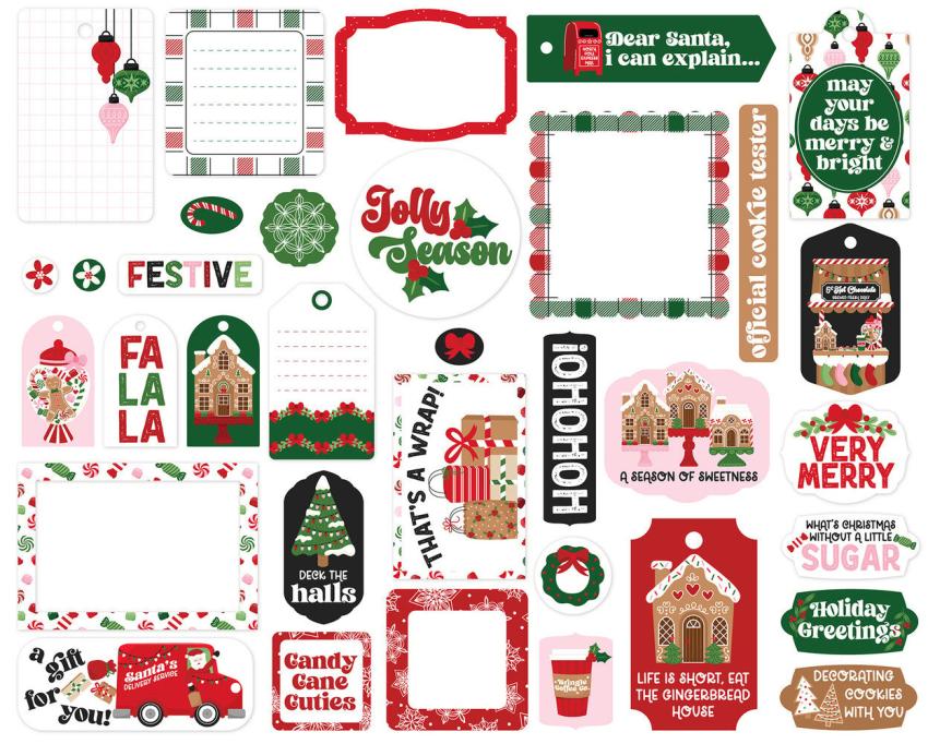 Echo Park - Stanzteile & Anhänger "Santa's Christmas Delivery" Frames & Tags 