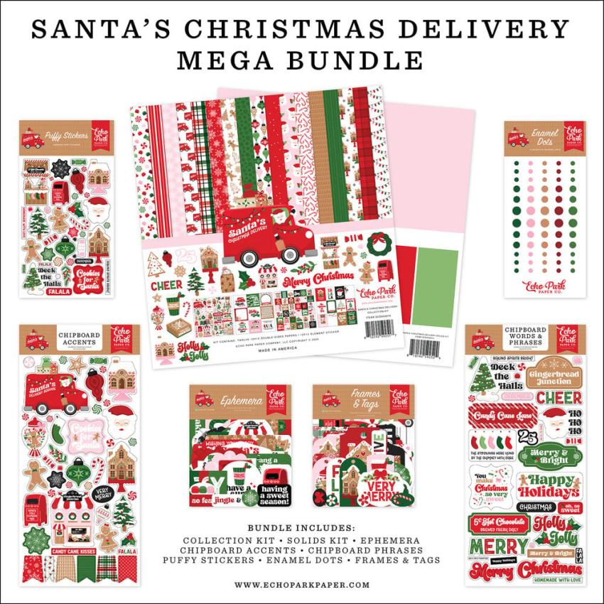 Echo Park - Komplettpaket "Santa's Christmas Delivery" Mega Bundle