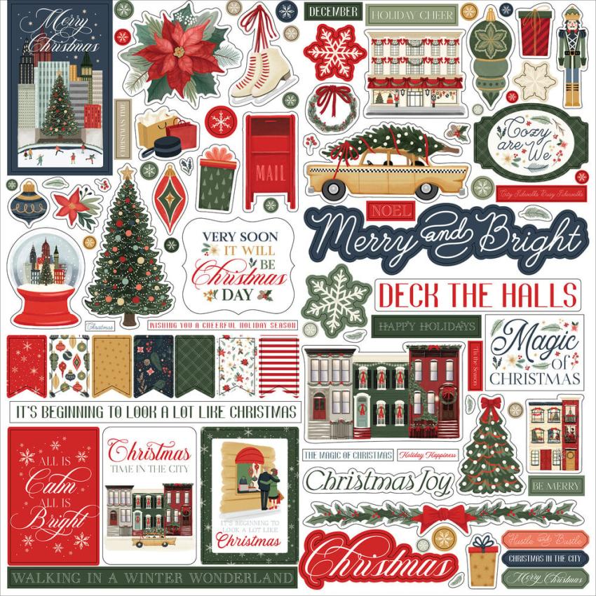 Carta Bella - Designpapier "Christmas In The City" Collection Kit 12x12 Inch - 12 Bogen  
