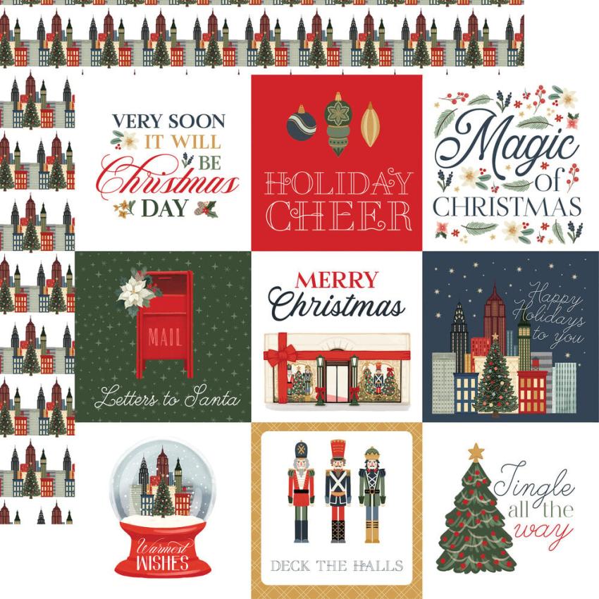 Carta Bella - Designpapier "Christmas In The City" Collection Kit 12x12 Inch - 12 Bogen  