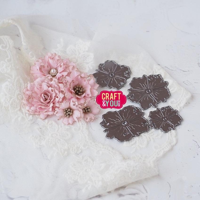 Craft & You Design - Stanzschablone "Vintage Flowers" Dies
