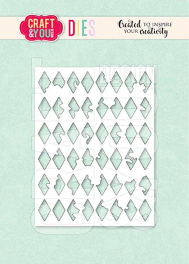 Craft & You Design - Stanzschablone "Rhombus Background" Dies