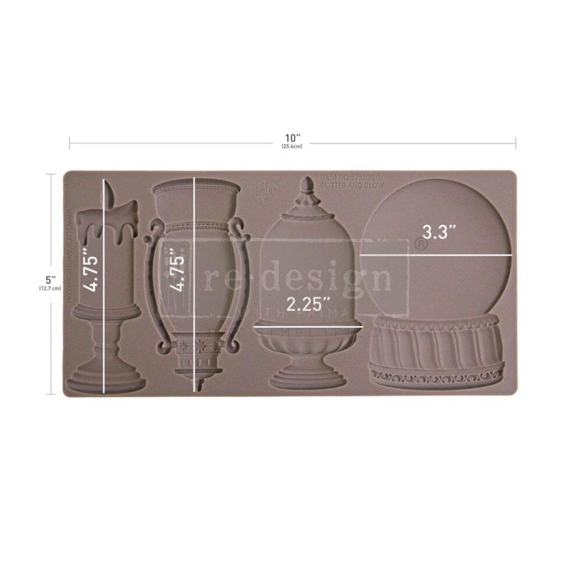 Re-Design with Prima - Gießform "Glitter And Glow" Mould 5x10 Inch