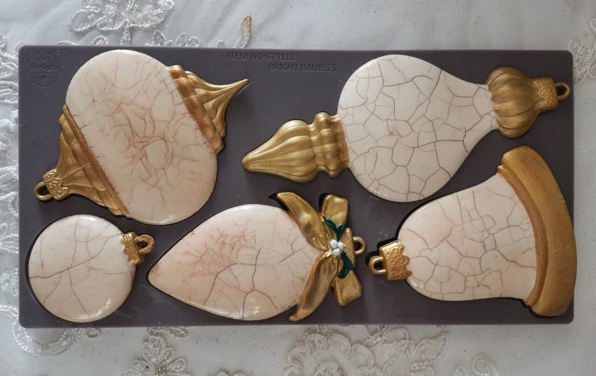 Re-Design with Prima - Gießform "Bright Baubles" Mould 5x10 Inch