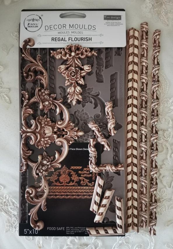 Re-Design with Prima - Gießform "Regal Flourish" Mould 5x10 Inch