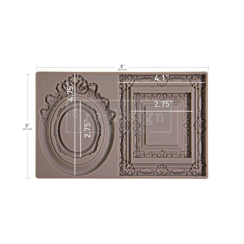 Re-Design with Prima - Gießform "Ornate Legacy" Mould 5x8 Inch