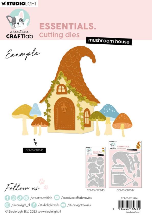 Creative Craft Lab - Studio Light - Stanzschablone "Mushroom House" Dies
