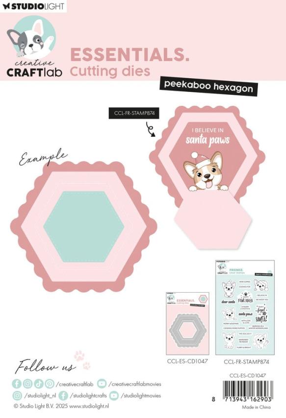 Creative Craft Lab - Studio Light - Stanzschablone "Peekaboo Hexagon" Dies