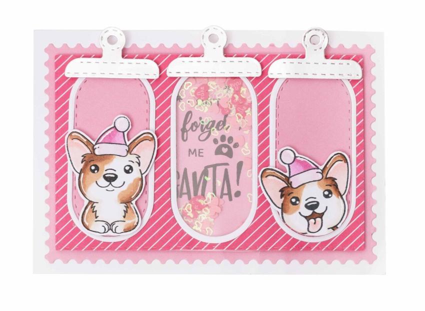 Creative Craft Lab - Studio Light - Stempelset "Merry Woofmass" Clear Stamps