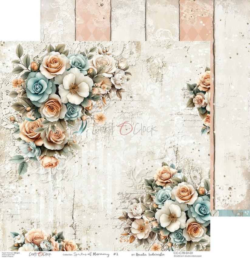 Craft OClock - Designpapier "Sprites of Harmony" Paper Pack 12x12 Inch - 6 Bogen
