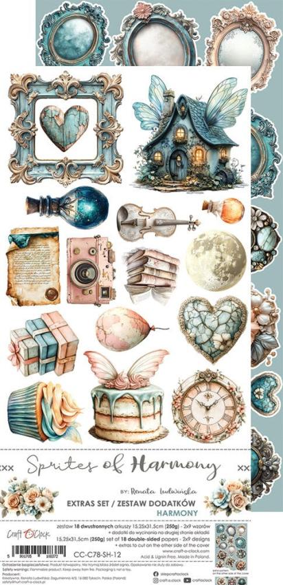 Craft OClock - Ausschneidebogen "Sprites of Harmony" Extra Set Harmony - 18 Bogen