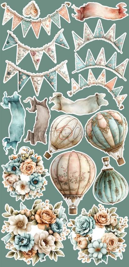 Craft OClock - Ausschneidebogen "Sprites of Harmony" Extra Set Mix - 18 Bogen
