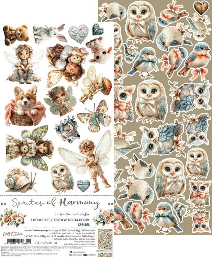 Craft OClock - Ausschneidebogen "Sprites of Harmony" Extra Set Sprites - 18 Bogen