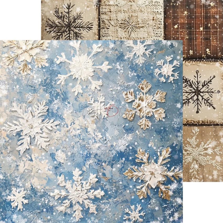 Craft OClock - Designpapier "Jolly Season" Paper Pack 8x8 Inch - 24 Bogen