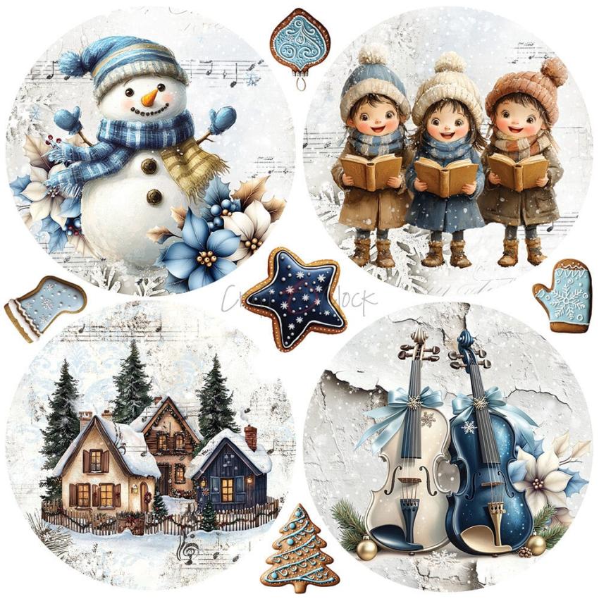 Craft OClock - Designpapier "Jolly Season" Paper Pack 6x6 Inch - 24 Bogen