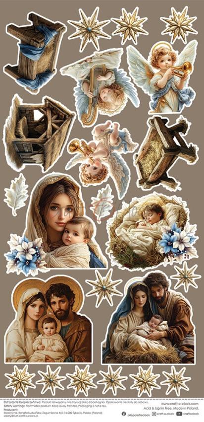 Craft OClock - Ausschneidebogen "Jolly Season" Extra Sheet Holly Night - 1 Bogen