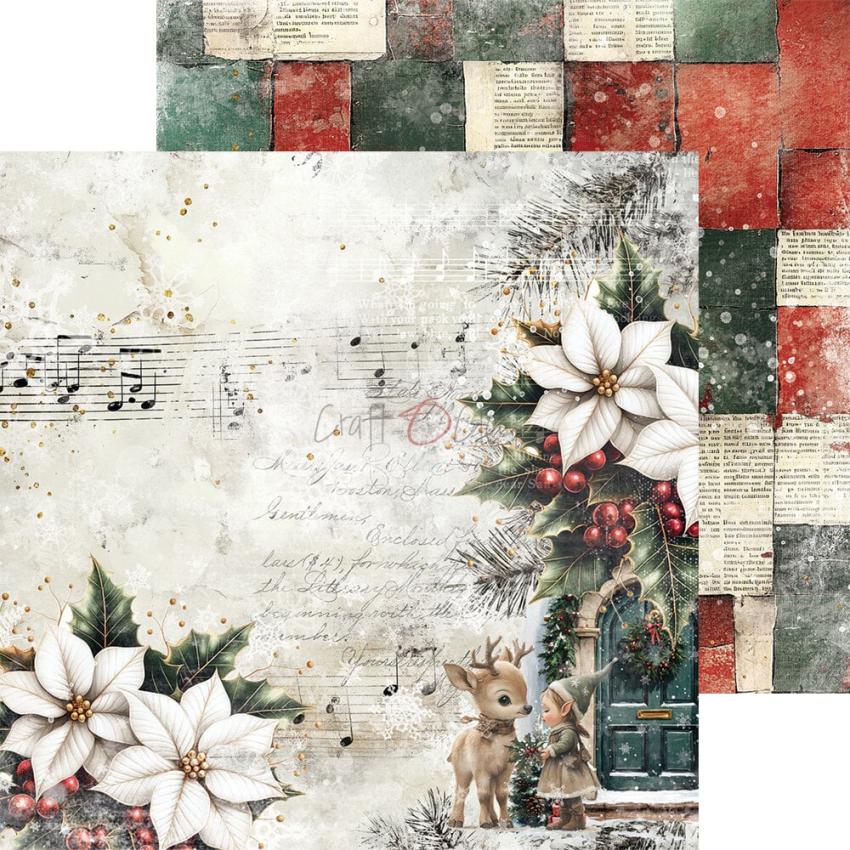Craft OClock - Designpapier "Oh Christmas Night" Paper Pack 8x8 Inch - 24 Bogen