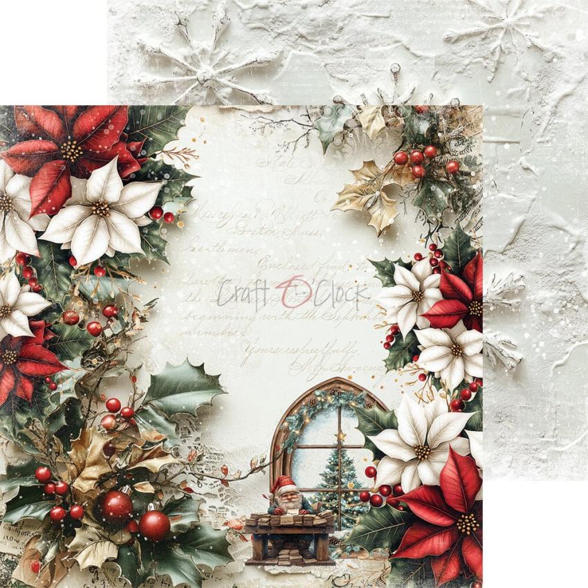 Craft OClock - Designpapier "Oh Christmas Night" Paper Pack 8x8 Inch - 24 Bogen