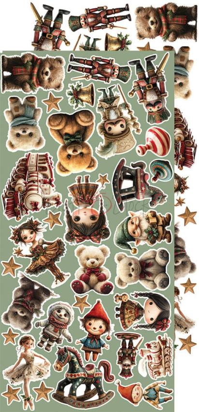 Craft OClock - Ausschneidebogen "Oh Christmas Night" Extra Set Christmas - 18 Bogen
