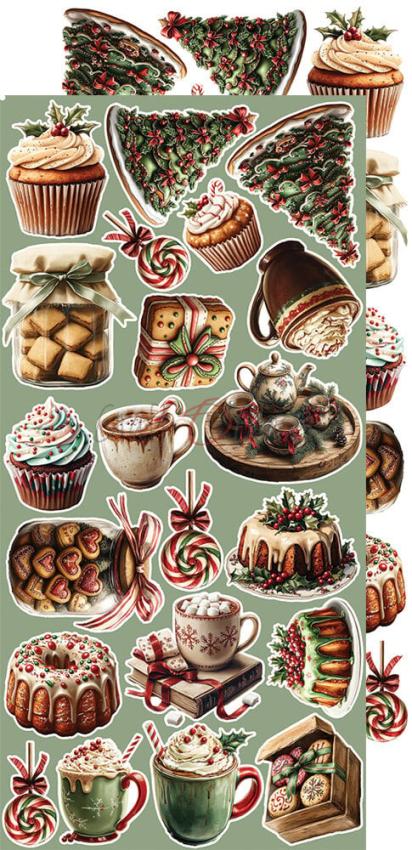 Craft OClock - Ausschneidebogen "Oh Christmas Night" Extra Set Christmas - 18 Bogen