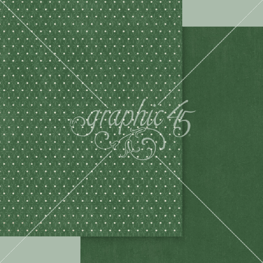Graphic 45 - Designpapier "Deck the Halls" Patterns & Solid Pad 8,5x11 Inch - 16 Bogen